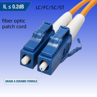 Cordon de brassage fibre optique monomode LC Duplex OM3 de haute qualité 9/125µm avec gaine PVC 850m pour usage intérieur dans les centres de données et les écoles