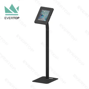 Tablet Display Stand LSF01-C 8"10" Black White Tradeshow Anti-theft Android Tablet Kiosk Stand Display For IPad Floor Stand Locking Enclosure Store