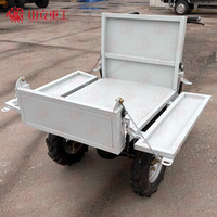 Elektrische Vierrad-Schubkarre Mini-Dumper 400kg Traglast 6h Akkulaufzeit OEM Landwirtschafts- und Baustellenmaterial-Transportwagen