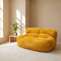 Canapé compressé au design minimaliste moderne, best-seller, pouf en tissu compressible pour petits espaces, idéal pour la zone de séjour