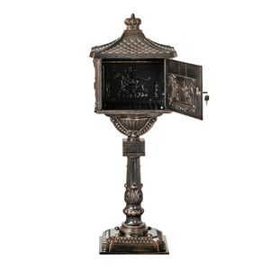 <span class=keywords><strong>Boîte</strong></span> <span class=keywords><strong>aux</strong></span> <span class=keywords><strong>lettres</strong></span> de bureau en aluminium thermolaqué, haute résistance, capacité 10L, avec serrure à clé - Product Image 5