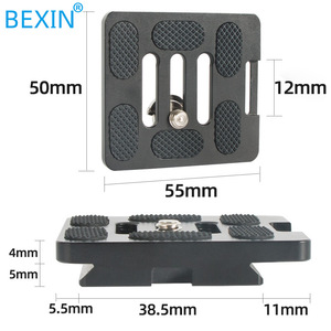 Bexin Quick Release Plate For <b>Tripod</b> Aluminum Alloy Speed Lock Portable Digital Camera Mount - Product Image 3