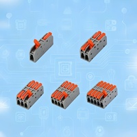 Conector de Cableado Rápido Profesional, Bloque de Terminales Compacto para Caja de Conexiones, Múltiples Puertos