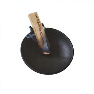 Handmade Eco-Friendly Black Iron Metal Palo Santo & <b>Smudge</b> <b>Stick</b> Holder with Geometric Pattern for Home Fragrance Indian Incense - Product Image 1