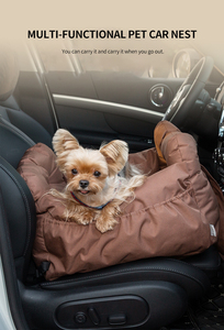 Storage Pocket Pet Booster Seat <b>Dog</b> Car Seat and <b>Travel</b> <b>Bed</b> Water-proof Interior Kits for Car - Product Image 2