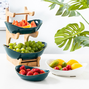 2 Tier 3 Tier snack pane Candy Rack Holder supporto per verdure cesto di frutta <span class=keywords><strong>in</strong></span> <span class=keywords><strong>ceramica</strong></span> per bancone da cucina - Product Image 2