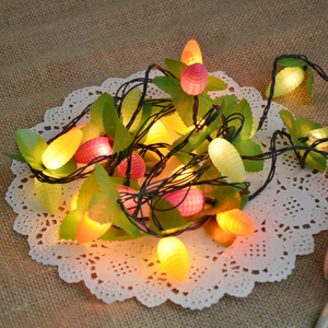 Peach <strong>String</strong> <strong>Light</strong> Enwind Decoration Holiday Lighting Fruit Harvest Motif <strong>Strings</strong> Flash Wedding Backyard Fairy Lamp - Product Image 2