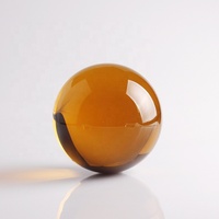 IDEAL gros décoratif 80mm bleu vert ambre jaune verre boule de cristal sphère pour la maison décorations de Table