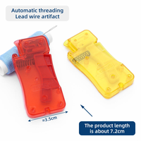 Aiguille à coudre portable en plastique simple, dispositif d'enfilage, machine à tricoter à usage domestique de 3mm d'épaisseur