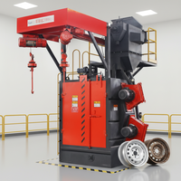 Machine de sablage à crochet Puhua Q37 pour blocs-moteurs, boîtiers de transmission et engrenages, certifiée CE