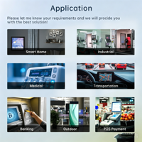 Modul Layar Sentuh LCD TFT HMI Industri 7 Inci 800*480 Sentuh Kapasitif Dual UART RS232 TTL Kecerahan Tinggi 200-1000cd/m²
