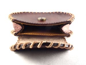 Monedero de cuero marrón Vintage de lujo y elegante 100% Monedero de cuero de grano superior a precio de venta al por mayor - Product Image 2