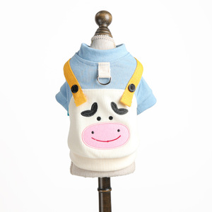 Pet <b>clothes</b> for autumn and winter, small dogs, puppies, happy dogs and <b>cats</b>, warm and comfortable, mooing calf harness. - Product Image 5