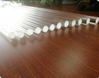 Tige lumineuse ronde en acrylique coloré, tiges en plexiglas acrylique transparent, tige à bulles pour éclairage LED