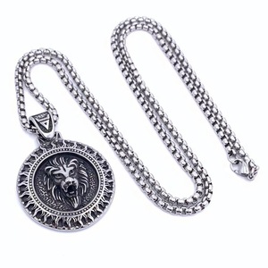 Colgante del Rey León en Acero Inoxidable con Forma de Escudo para Hombre, Collar de Moda 2160120 - Product Image 5