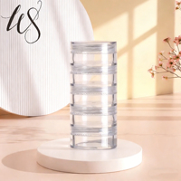 5g 10g plastik kosmetik Eye Shadow Jar Multi-Layer Glitter 5 lapis bubuk wadah untuk perawatan kulit longgar bubuk Krim Mata dasar PS