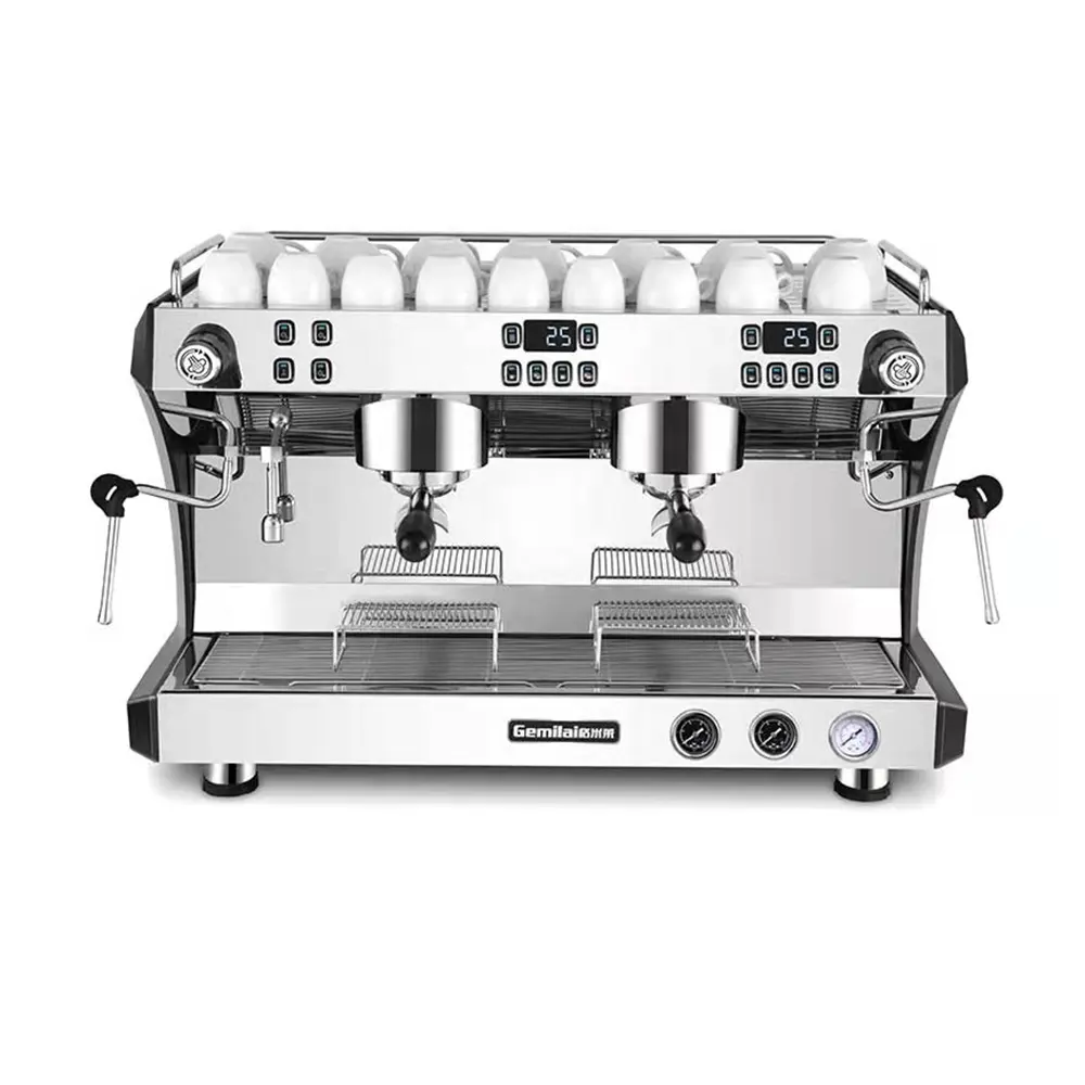 Cafetera automática Industrial expreso, máquina de café francés, máquinas Espresso comerciales