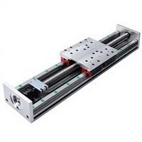 Plataforma de movimiento industrial de 3 ejes con mesa deslizante robótica de un solo eje, motor de módulo lineal de husillo de bolas a prueba de polvo y PLC personalizado