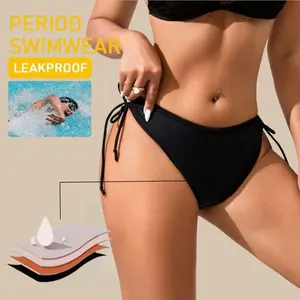 Cravatta laterale costumi da bagno costumi da bagno Culotte mestruali a flusso pesante Bikini a flusso mestruale biancheria intima da nuoto mutandine