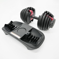 Ensemble d'haltères réglables pour l'entraînement de force, la musculation, la barre de musculation, équipement de gym pour homme et femme