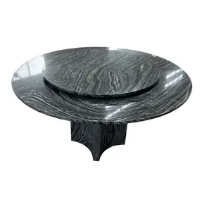 YJ Mobiliário de sala Marble Mobiliário mesa de mármore preto O design independente original mais popular