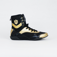 Vente en gros de chaussures d'entraînement pour arts martiaux en cuir professionnel chaussures de lutte chaussures de boxe rouges