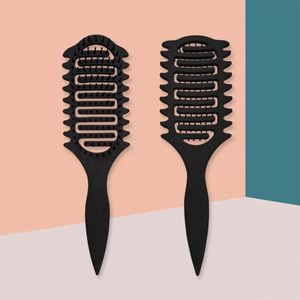 Women's <b>Vented</b> Plastic Hair <b>Brush</b> with Steel Handle and Nylon Bristles for All Hair Types Shaping & Defining Care - Product Image 3