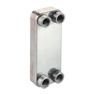 Refrigerant High Pressure Copper Heat Exchanger For Water Brazed Plate Heat Exchanger