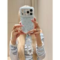 Étui souple ZL096 à motif étoiles, avec grande fenêtre et chaîne, pour iPhone 17 Pro Max et iPhone 16 Pro, protection intégrale