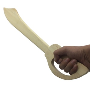 Lame en bois à la mode pour garçons, lame en bois inachevé, épée en bois de seau, décoration de bureau, 1 pièce - Product Image 6