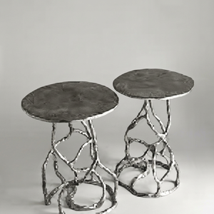 Master Piece Modern Round <b>Marble</b> Top Coffee <b>Table</b> Set With Metal Frame Industrial Design Living Room Furniture - Product Image 1