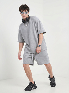 T-shirt da uomo oversize boxy 240gsm, pesanti, personalizzabili con logo, stampa DTG, in cotone, neutre - Product Image 6