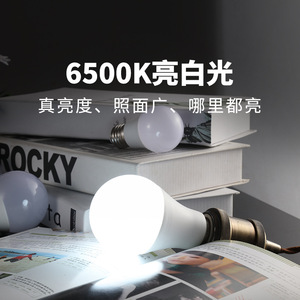 Led <b>Bulb</b> E27 Base 85-265V Ac Input Pc Lampshade Home Use High Brightness Energy Saving Light - Product Image 3