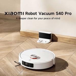 Robot Aspirador Xiaomi S40 Pro Autopropulsado con Batería, Limpiador de Pisos, Diseño Redondo Blanco - Product Image 1