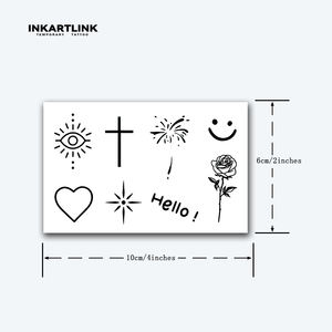 Tatuajes de Símbolos Mixtos al por Mayor, <span class=keywords><strong>Tatuaje</strong></span> de Larga Duración de 15 Días, Resistente al Agua, Arte Corporal con Jugo de Fruta Natural para Dedos y Manos, Adhesivo al por Mayor - Product Image 4