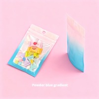 Sacs à bijoux refermables personnalisables en PVC, Mylar et feuille d'aluminium avec fermeture éclair, finition holographique, logo personnalisé - 100 pièces