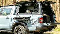 Boîte de rangement latérale pour pick-up, compartiment organisateur avec fenêtre intégrée pour le camping, en alliage d'aluminium, étanche IP54, ajustement universel