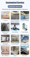 Maison conteneur préfabriquée à double aile, modulaire et pliable, 20 pieds 40 pieds, avec panneaux solaires, directement de l'usine