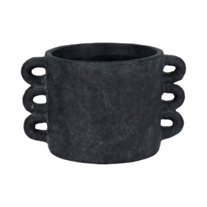 Vaso Decorativo in Ceramica con Manico ad Arco per Soggiorno, Scaffale, Patio - Product Image 1