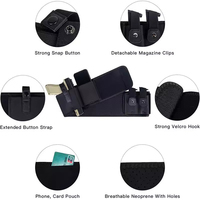 Holster tactique multifonctionnel à extraction rapide pour ceinture, en matière de plongée invisible et respirante, pour magazines de jeu CS