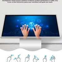 Écran tactile interactif Zhengfeng Intel Core I3, 32-55 pouces, SSD DDR4, Windows 10, panneau IPS, utilisation professionnelle, VGA 4 Go