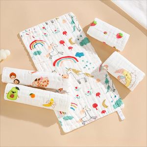 100% Cotton <b>Muslin</b> Burp Cloth Baby Newborn Kids Towel Washcloth Handkerchief 25cm*50cm - Product Image 2