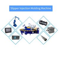Machine de moulage par injection de pantoufles en PVC à une couleur rotative à 24 stations