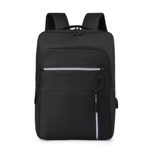 Laptop Business Travel Shoulder Bag Polyester Backpack School Men College With Laptop Usb Bags Backpack