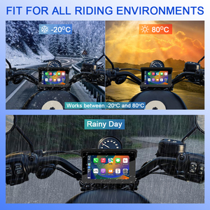 Xách tay không dây Android Màn hình tự động với Carplay không thấm nước Navigation Màn hình hiển thị xe máy IPS loại phụ kiện xe hơi - Product Image 5