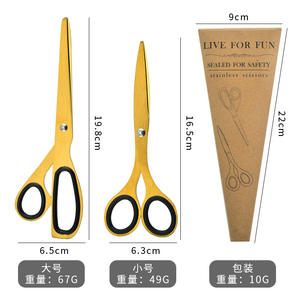 Tijeras Asimétricas Doradas y Negras con Círculo, Hoja de Acero Inoxidable para Oficina, Ceremonias de Corte de Cinta - Product Image 3