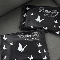 Sac OPP en poly noir imprimé personnalisé pour vêtements, chaussures, usage postal pour l'emballage d'affranchissement de courrier et l'achat de courrier