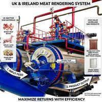 Machine de rendu SGS vérifiée CMJ-1 1.0 T/lot avec chauffage à vapeur à double enveloppe pour usine d'aliments pour animaux