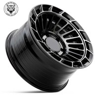 Nouvelles jantes de camion tout-terrain en alliage d'aluminium forgé 6x139.7/6x135/6x130/6x165.1 17x9/10 18x9/10 Finition noire pour pick-up et SUV