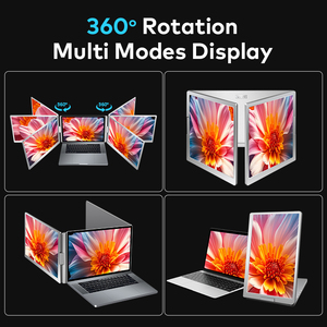 ตัวขยายหน้าจอแล็ปท็อปสามจอ15.6นิ้วประหยัดไฟ1080P IPS FHD LCD แบบพกพาจอ1สายเชื่อมต่อ - Product Image 4